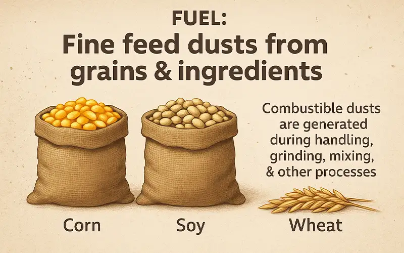What Causes Dust Disasters in Feed Handling Understanding the 5 Elements of Explosion Risk